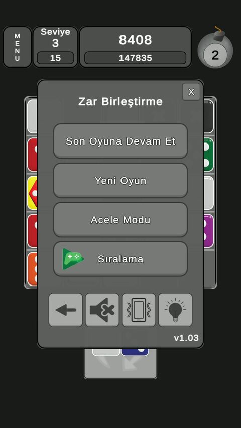 Dice Merge oyun ekranı 1 / 7
