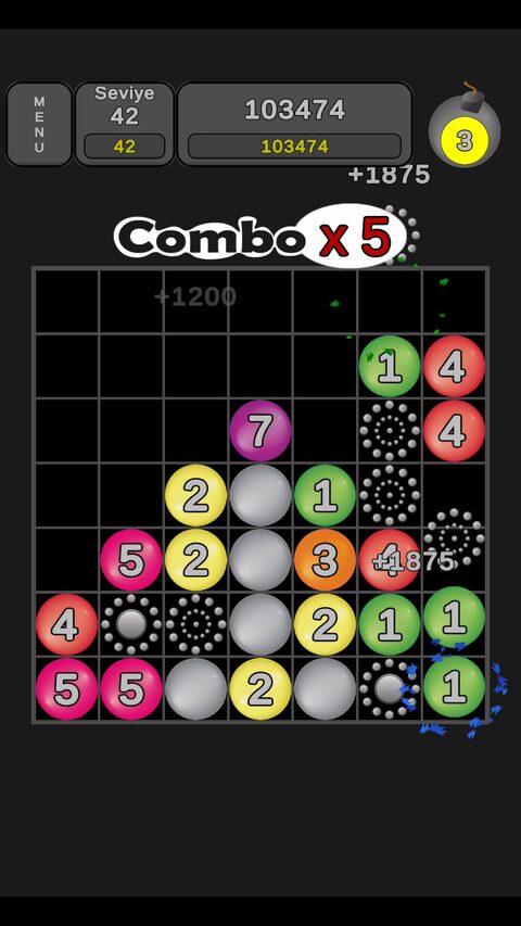 Drop 7 oyun ekranı 2 / 4