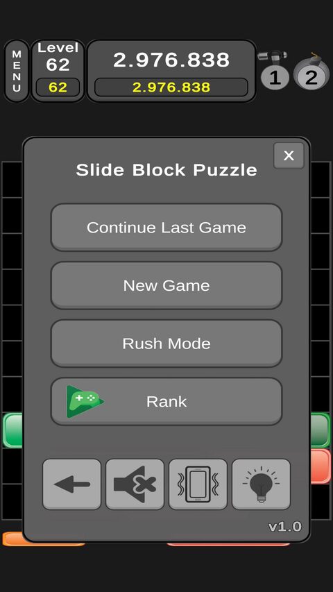 Slide Block Puzzle gameplay screenshot 1 of 8