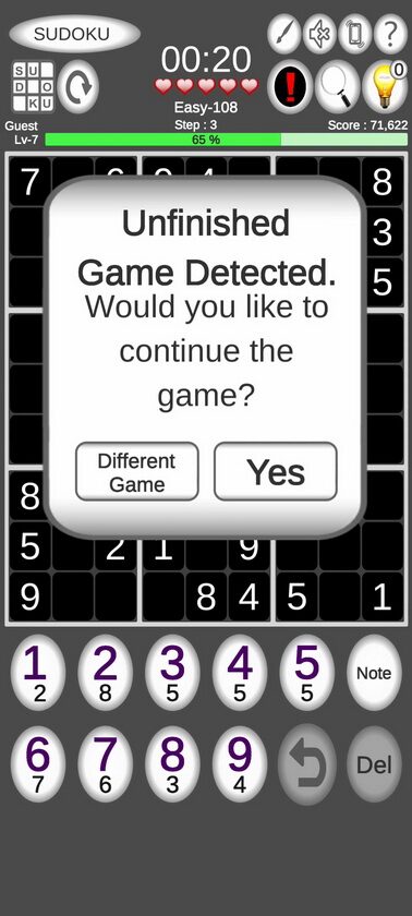 Sudoku 123 gameplay screenshot 2 of 8