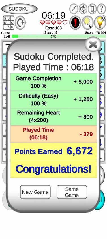 Sudoku 123 gameplay screenshot 6 of 8