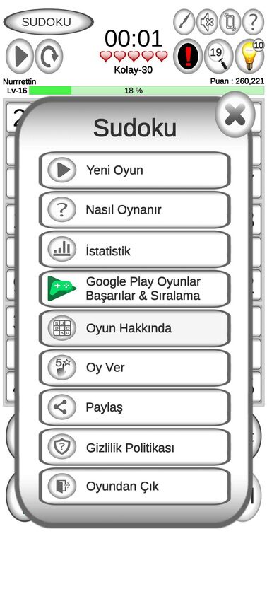 Sudoku 123 oyun ekranı 8 / 8