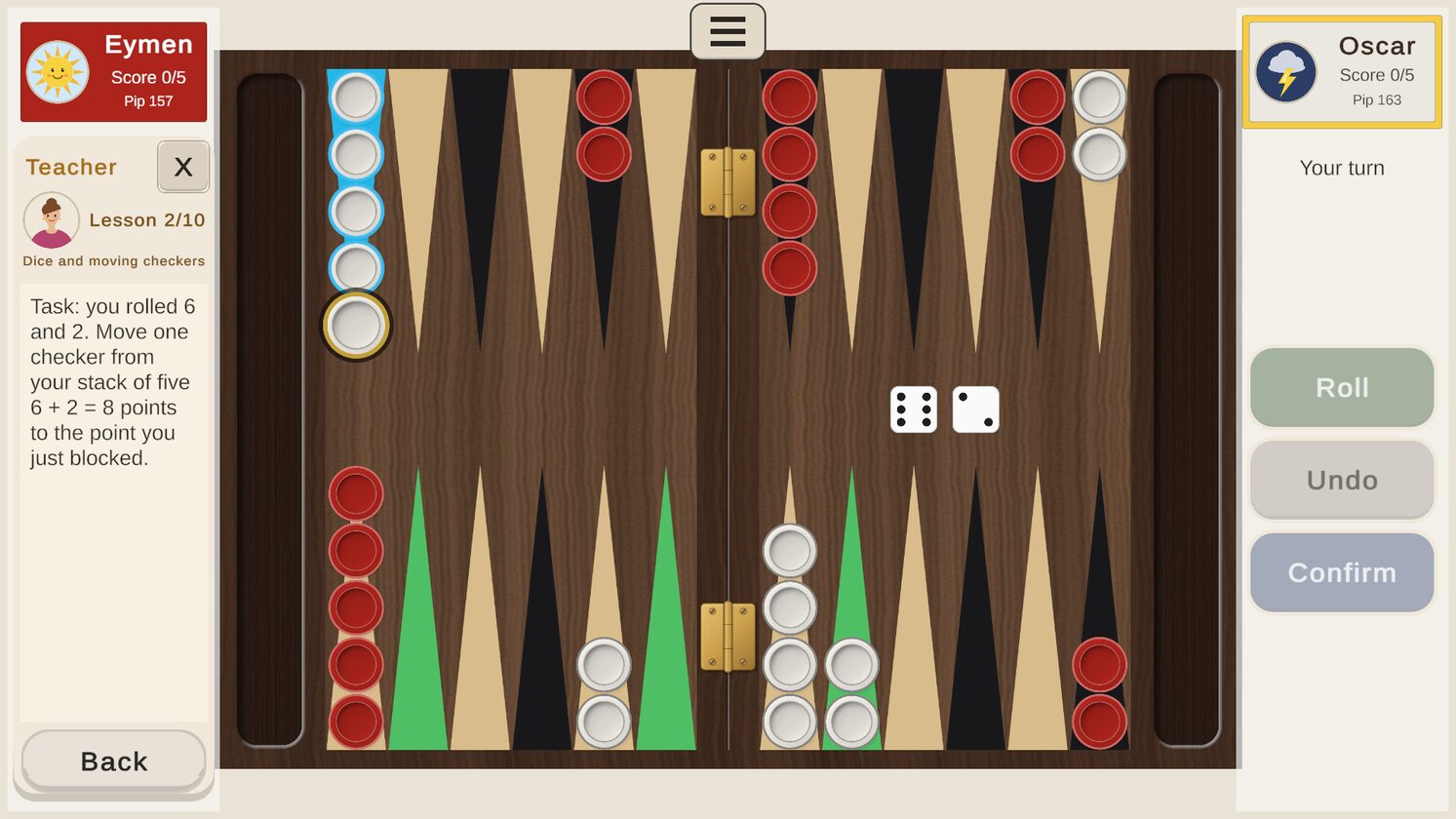 Tavla gameplay screenshot 4 of 8